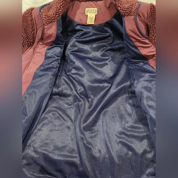 Duluth Trading Co Women's Plum Teddy Sherpa Jacket - Picture 4 of 5